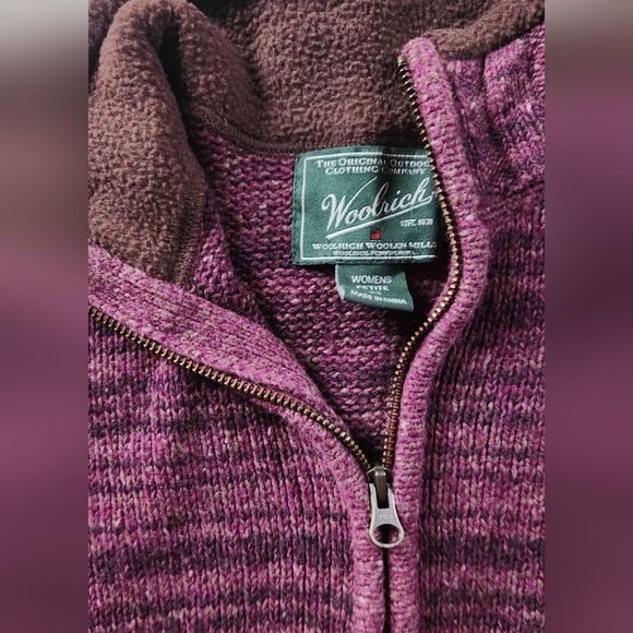 Woolrich Women's Petite Half Zip Knit Sweater - Picture 3 of 5